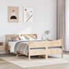 vidaXL Bedframe met hoofdbord massief grenenhout 120x200 cm
