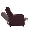 vidaXL Fauteuil verstelbaar stof paars