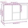 vidaXL Dressoir 111x34x75 cm massief grenenhout honingbruin