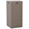 vidaXL Vuilnisbak voor buiten 41x41x86 cm polypropeen lichtbruin