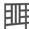 vidaXL Hoofdbord 141x4x100 cm massief grenenhout grijs