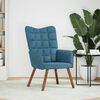 vidaXL Relaxstoel fluweel blauw