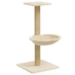 vidaXL Kattenmeubel met sisal krabpaal 74 cm cr&egrave;mekleurig