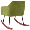 vidaXL Schommelstoel fluweel lichtgroen