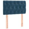 vidaXL Hoofdbord 80x7x78/88 cm fluweel donkerblauw