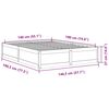 vidaXL Bedframe zonder matras massief grenenhout 140x190 cm