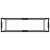vidaXL Wandtafel 120x35x75 cm gehard glas transparant