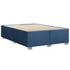vidaXL Bedframe zonder matras stof blauw 160x200 cm