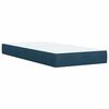 vidaXL Boxspring met matras fluweel blauw 90x190 cm