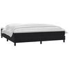 vidaXL Boxspring met matras fluweel zwart 180x220 cm