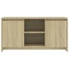 vidaXL Tv-meubel 102x37,5x52,5 cm bewerkt hout sonoma eikenkleurig
