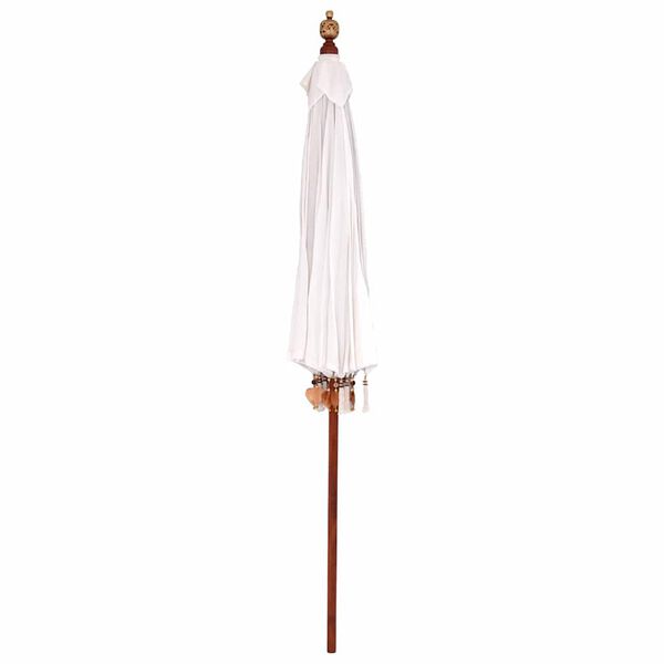 vidaXL Balinese Parasol Cr&egrave;me 220 x 220 x 260 cm