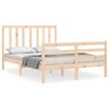 vidaXL Bedframe zonder matras massief grenenhout 140x190 cm