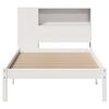 vidaXL Bed met boekenkast zonder matras grenenhout wit 75x190 cm