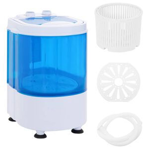 vidaXL Mini wasmachine met enkele trommel 2,6 kg