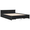 vidaXL Bedframe met lades bewerkt hout bruin eikenkleur 135x190 cm