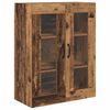 vidaXL Highboard met lade Oud Hout 69,5 x 34 x 180 cm Bewerkt hout