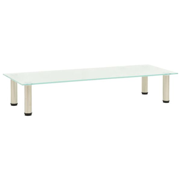 vidaXL Tv-meubel 100x35x17 cm gehard glas mat