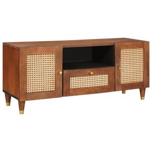 vidaXL TV-kast Bruin 105 x 33,5 x 46 cm Massief Mango Hout