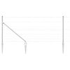 vidaXL Gecombineerd draadhek met spikes 100 x 1 m Gegalvaniseerd staal