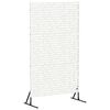 vidaXL Privacyscherm 100 x 50 x 180 cm Staal Wit