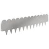 vidaXL Gazonrand 20 pcs 103 x 25 cm Staal Zilverkleurig