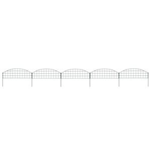 vidaXL Schuttingset gebogen 77,3x26 cm groen