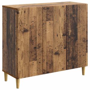 vidaXL Dressoir Oud hout 89 x 34,5 x 80 cm Bewerkt hout