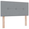 vidaXL Boxspringbed met matras met matras Lichtgrijs 100 x 200 cm