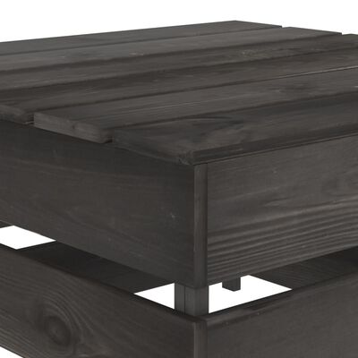 vidaXL 3-delige Loungeset grijs geïmpregneerd grenenhout