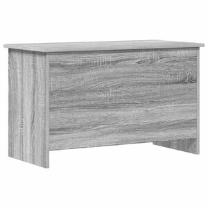 vidaXL Opbergkist met opslag Grijs Sonoma 80 x 40 x 50 cm Bewerkt hout