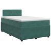 vidaXL Boxspringbed met matras Donkergroen 120 x 200 cm Fluweel