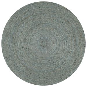 vidaXL Vloerkleed handgemaakt rond 150 cm jute olijfgroen
