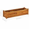 vidaXL Plantenbak verhoogd 100x30x25 cm acaciahout