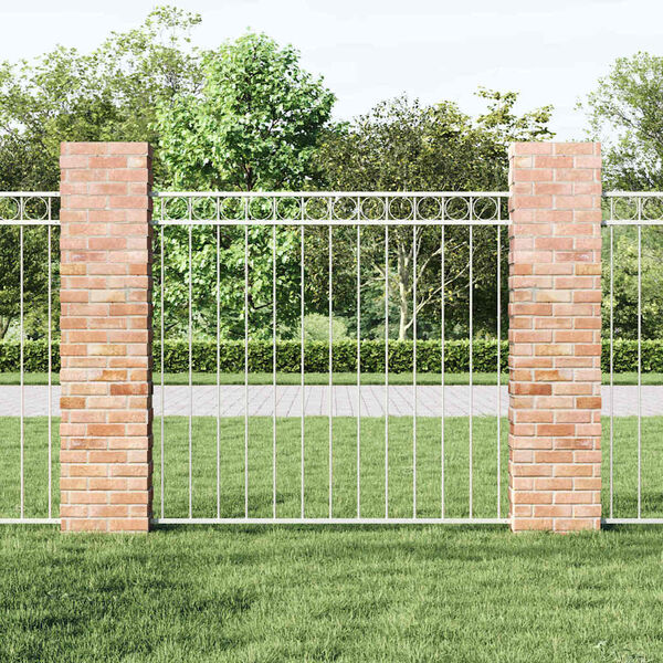 vidaXL Hecelement Assen Wit 170 x 120 cm Staal