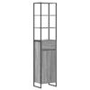 vidaXL Badkamer Kast Grijs Sonoma 40 x 30 x 180 cm Bewerkt hout