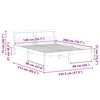 vidaXL Bedframe Wasbruin 140 x 200 cm Massief grenenhout