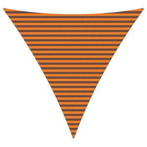 vidaXL Zonneschaduwzeil Oranje en Bruin 4 x 4 x 4 m