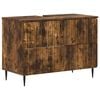 vidaXL Badkamer wastafelkast ZWOLLE Gerookt eiken 82 x 41 x 58,5 cm