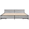 vidaXL Bedframe met lades bewerkt hout grijs sonoma eiken 200x200 cm