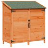 vidaXL Tuinschuur Bruin 106,5 x 56 x 113,5 cm Massief Vurenhout