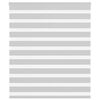 vidaXL Zebra rolgordijn 130x150 cm stofbreedte 125,9 cm lichtgrijs