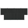 vidaXL Hekpaneel 7 st 1230 x 186,5 cm WPC en Aluminium Zwart