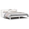vidaXL Bedframe met hoofdeinde zonder matras 200x200 cm wit