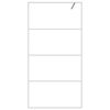 vidaXL Inloopdouchewand 100x195 cm transparant ESG-glas wit