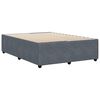 vidaXL Bedframe zonder matras 160x200 cm fluweel donkergrijs