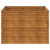 vidaXL Plantenbak verhoogd 100x100x69 cm cortenstaal