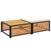 vidaXL Tuintafel met kruk massief acaciahout