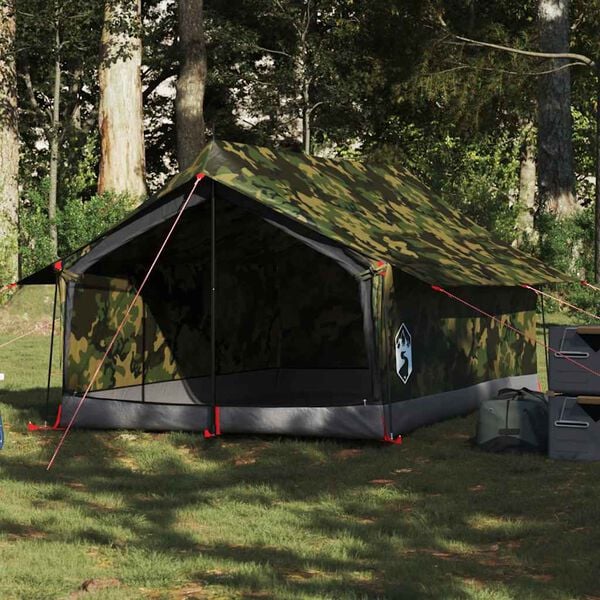vidaXL Tent 2-persoons waterdicht camouflage
