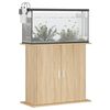 vidaXL Aquariumstandaard Sonoma Eiken 81x36x73 cm Bewerkt Hout